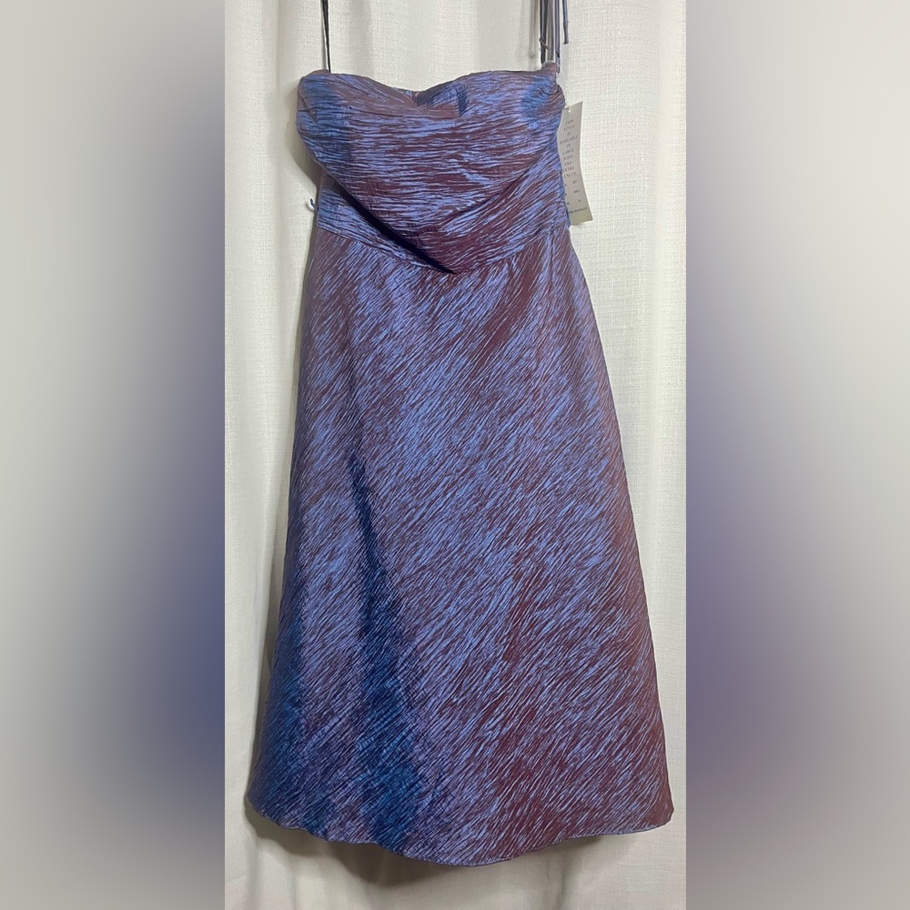 NWT Bill Levkoff | Purple and Blue Strapless Dress